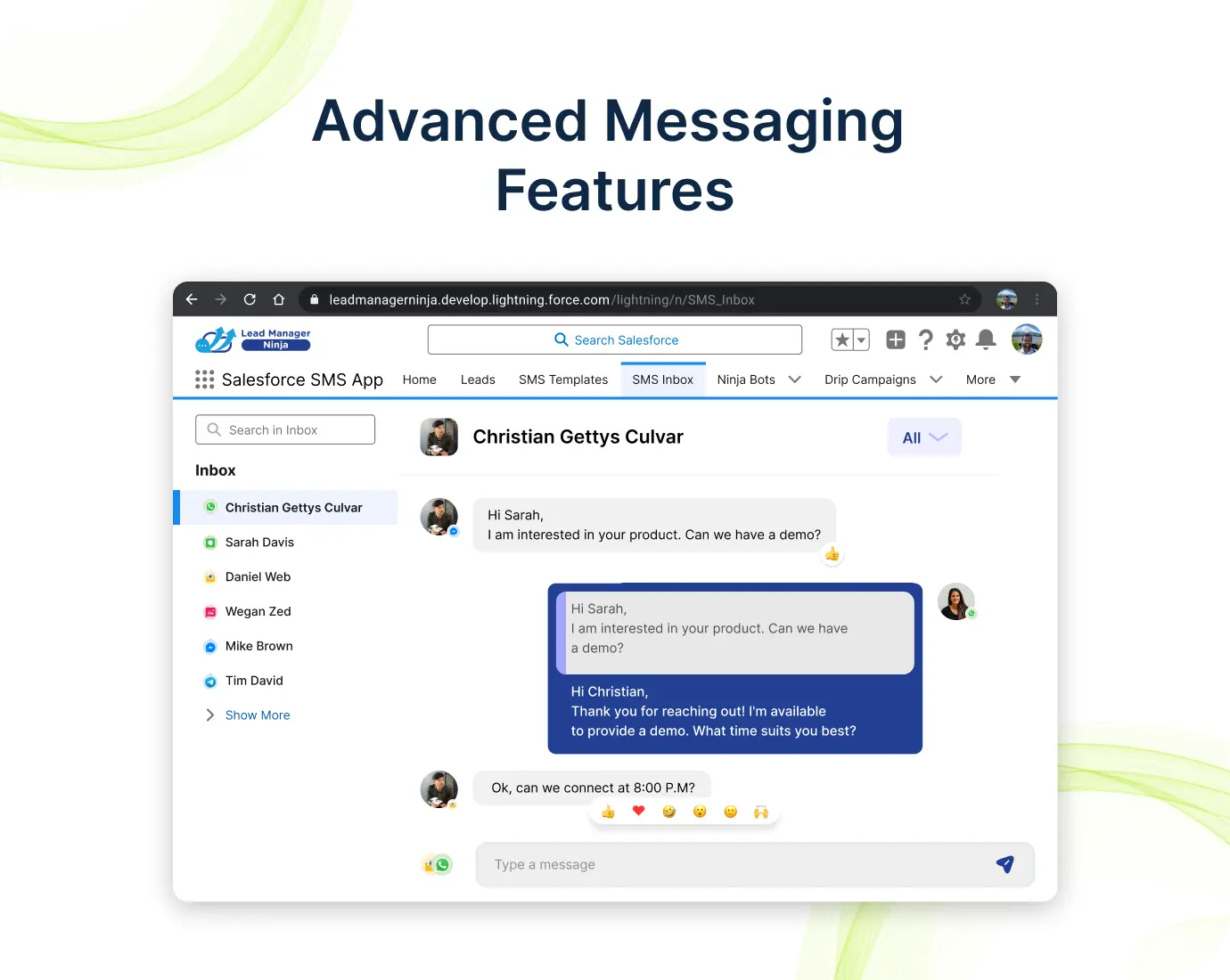 Advanced Messaging Features